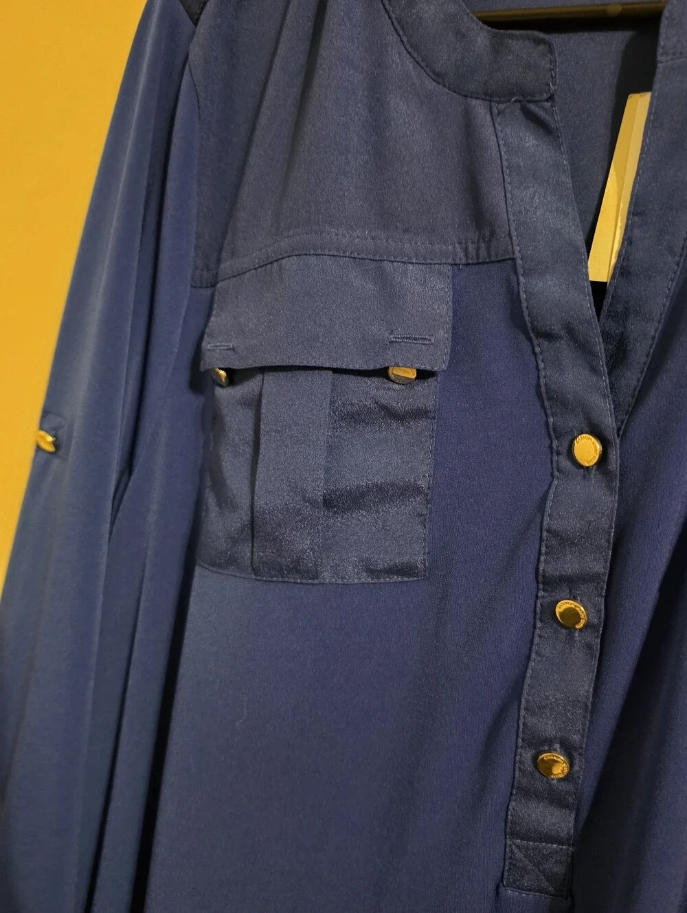 Carmen Marc Valvo Royal Blue Blouse. NWT - Picture 7 of 7